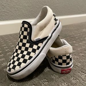 Vans checkered slip on shoe